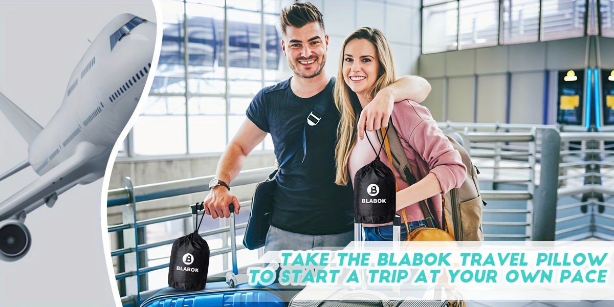 neck pillow travel inflatable travel neck pillows airplanes Temu