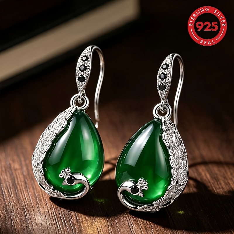 Image of 1 S925 Silvery Ear Ring Set With 8 Carats Of Cubic Synthetic Zirconia, Luxurious Yet Simple, Fashionable And Elegant, Suitable For Daily Wear. A Great Gift For , Or A Festive Present.