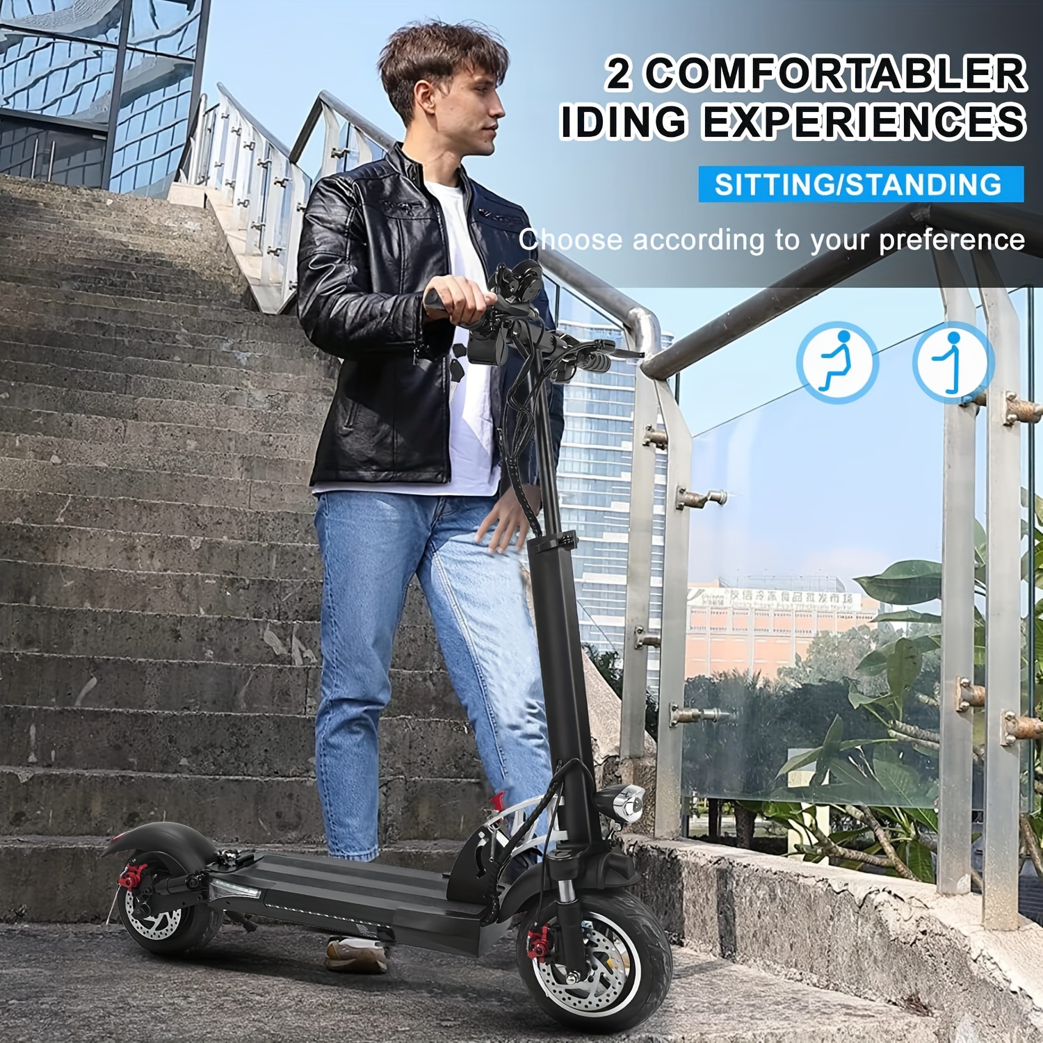 Electric Scooter 20 Mph Speed Cruise Control Electric Temu