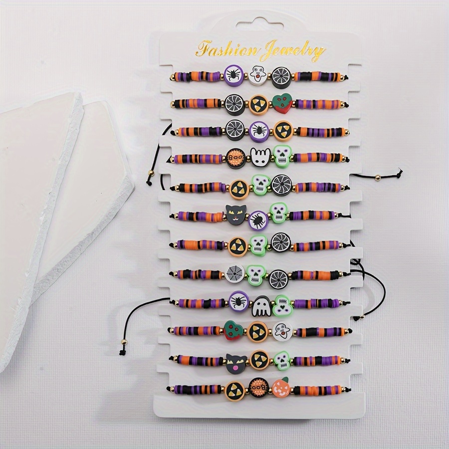 

12pcs Halloween Bracelet Set - & Spider ,