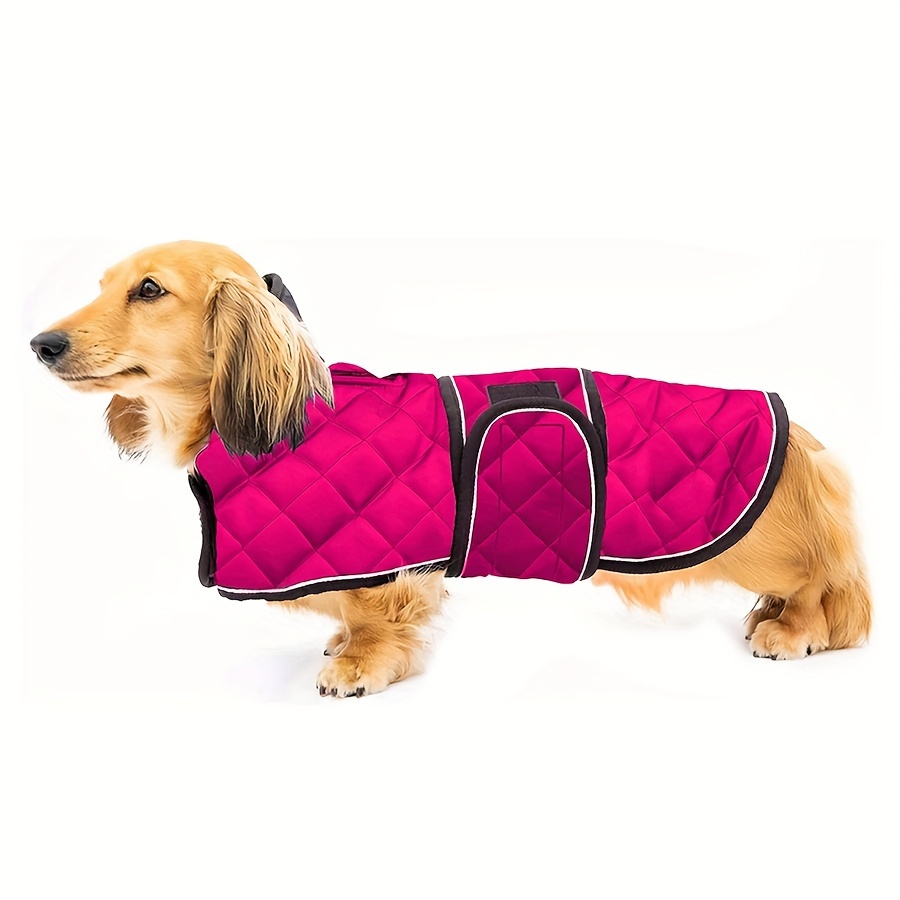 

Dachshunds Jacket,sport Waterproof Dog Jacket Winter Warm Large Dachshunds Coat,reflective Dog Vest Waterproof Reversible Dog Coat For Dachshunds Pink