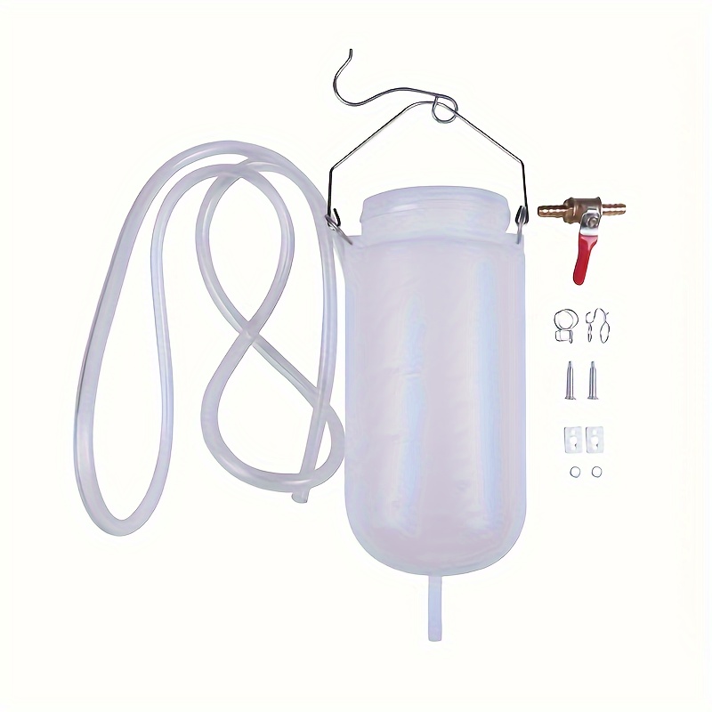 1l Motorcycle Auxiliary Fuel Tank With Carb Balancing Tool - Durable Pvc Construction