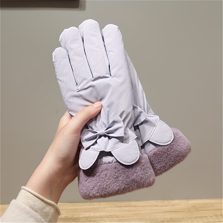 

Women's Gloves, Thickened Fleece, , , Striped Pattern, , Or , Cycling & Gloves