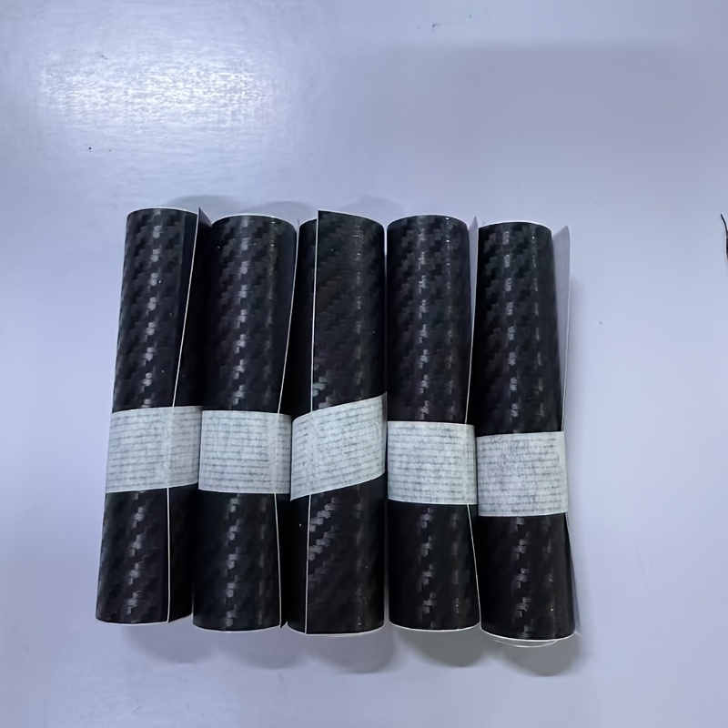 TEMU 5pcs Film de protection de de voiture en fibre de carbone , 5M PVC Ruban imperméable et résistant à l', Film de protection de universel, Ruban