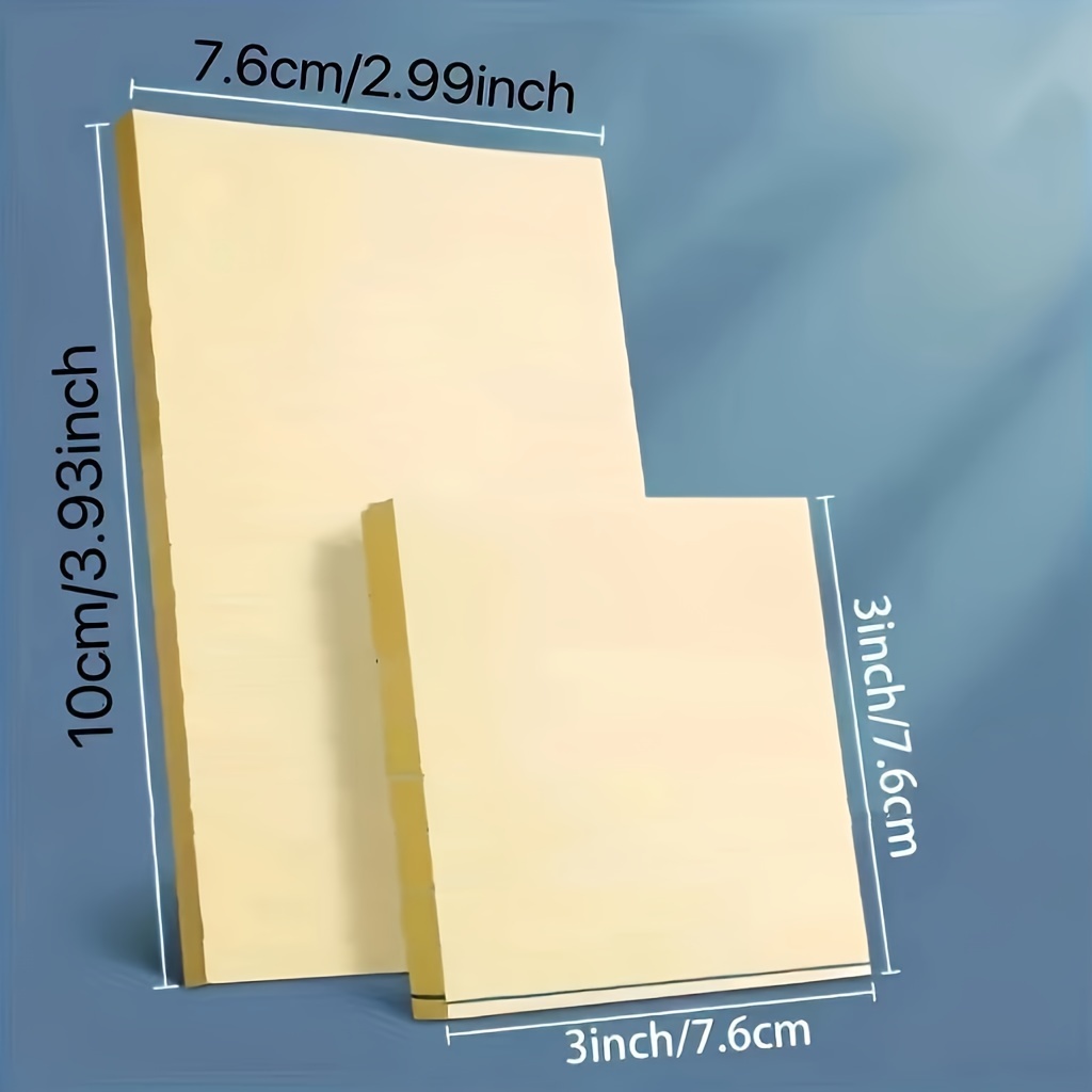 100pcs Horizontal Sticky Notes Bright Colors for Messages