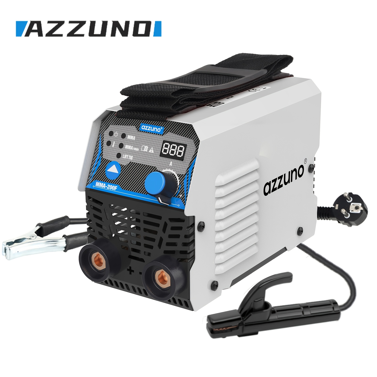 Image of Azzuno Household 2-in-1 Mma-200f 220v Lightweight Manual Welding Machine Easy To Operate Portable Electric Welding Machine Household Repair Tool