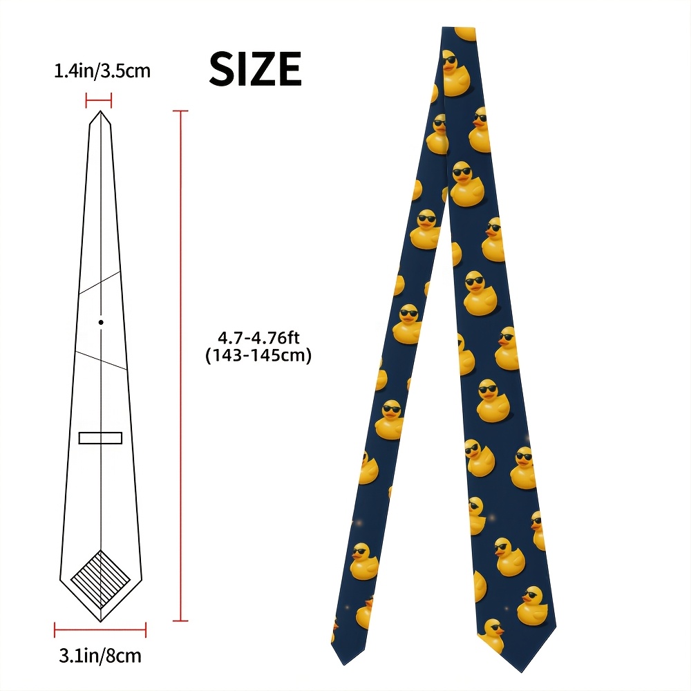 TEMU 1 , Corbata para Hombres con Diseño de , de Poliéster, Fácil de Limpiar y Estilosa para Presentaciones, Citas o como Regalo de para un