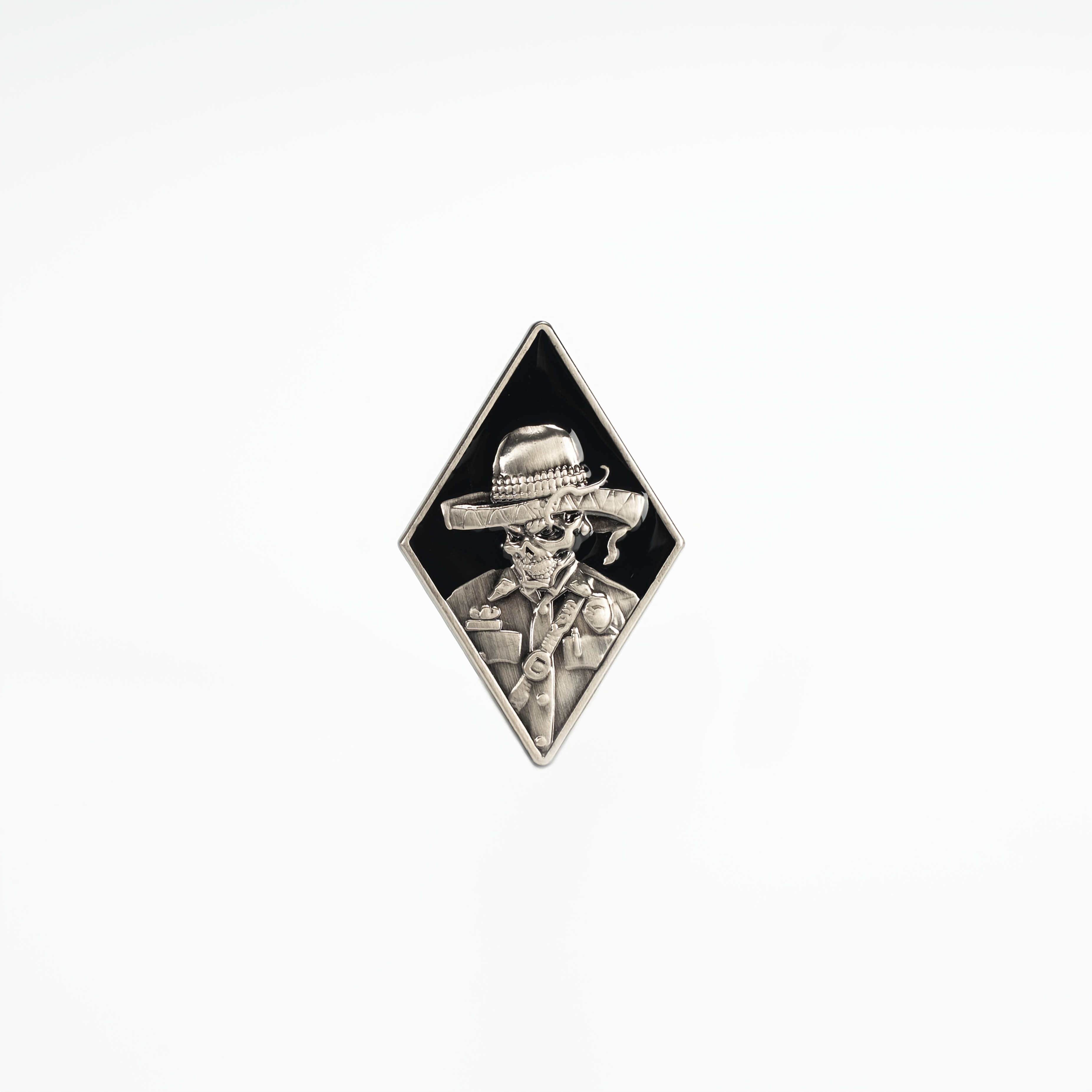 E-shop Vintage Totenkopf-Abzeichen 1 Stück Gothic Strass Hut & Kreuzknochen Brosche, Punk Rock Metall Pin für Jacke Hut Tasche, Edgy Accessoires für