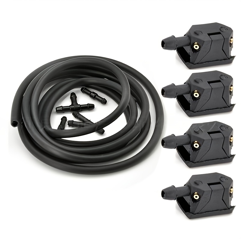 TEMU 7/23 piezas Juego Universal de Boquillas de Agua para Limpiaparabrisas con Boquillas de Montaje de Brazo de 8mm y 9mm, Mejora de Calidad para