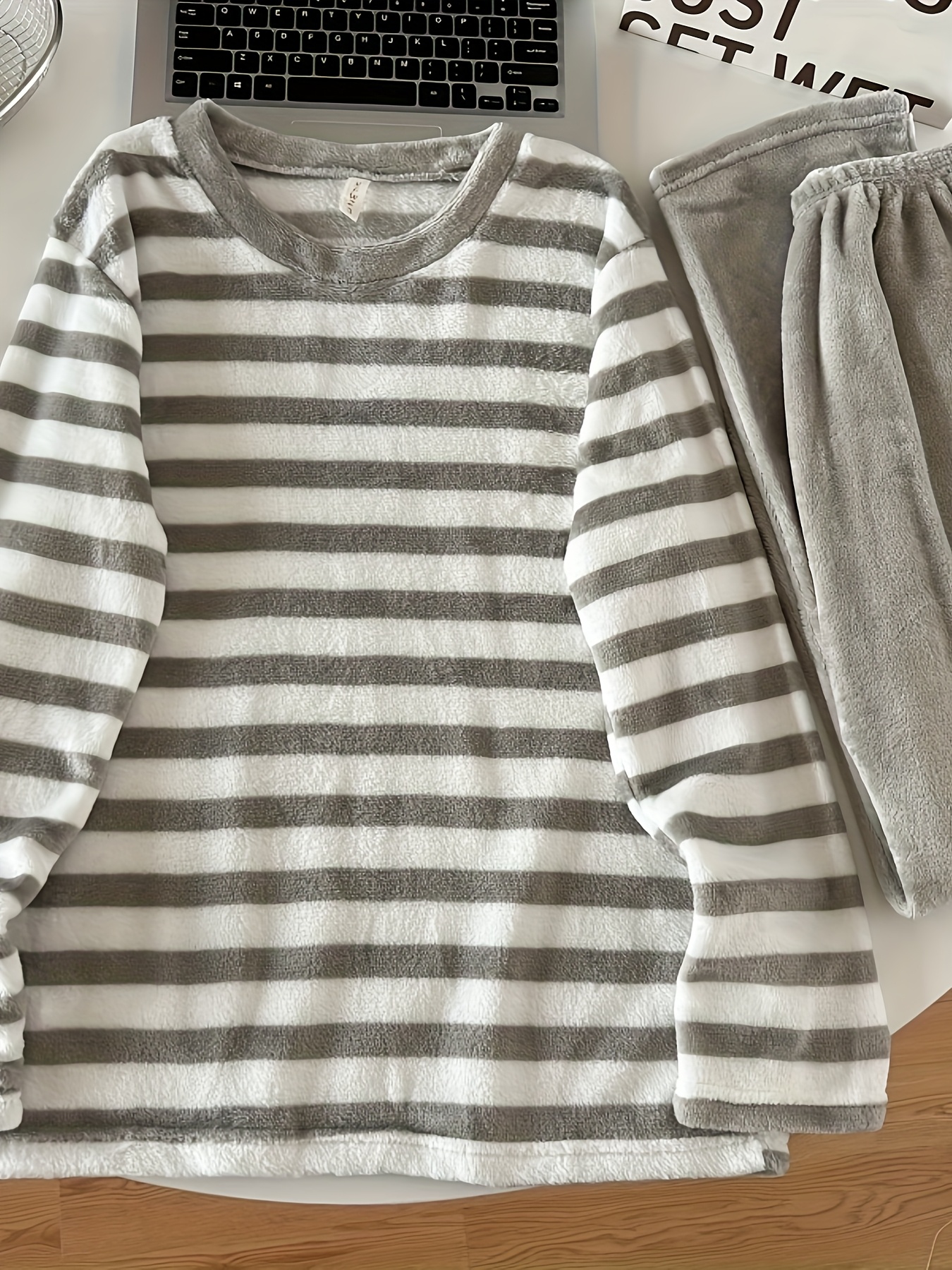 mjuka och randiga pyjamas för män bekväma horisontella - Temu Sweden