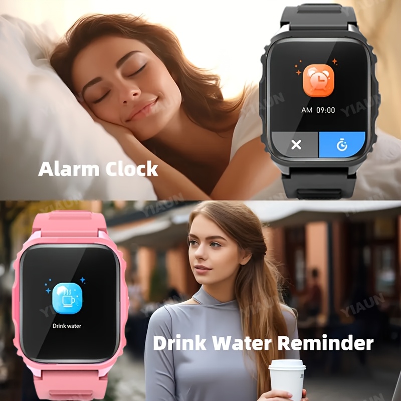 sporty multifunctional smartwatch with wireless calling outdoor hiking travel wear sports data tracking alarm clock prolonged sitting reminder metal body silicone strap   gift Product details 5