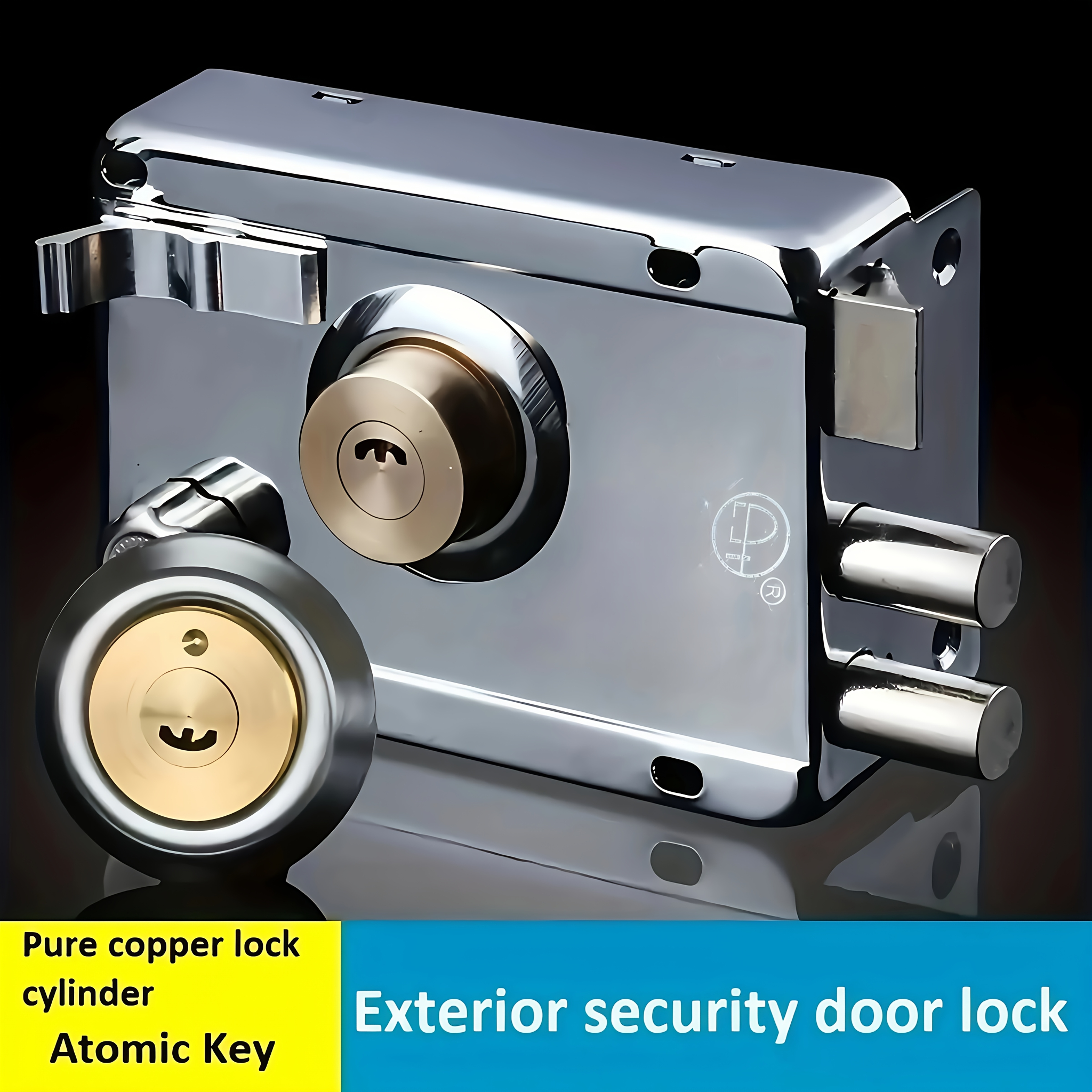 1pc stainless steel anti theft lock heavy duty stainless steel anti theft lock for classrooms dormitories and rental doors   and use without assembly