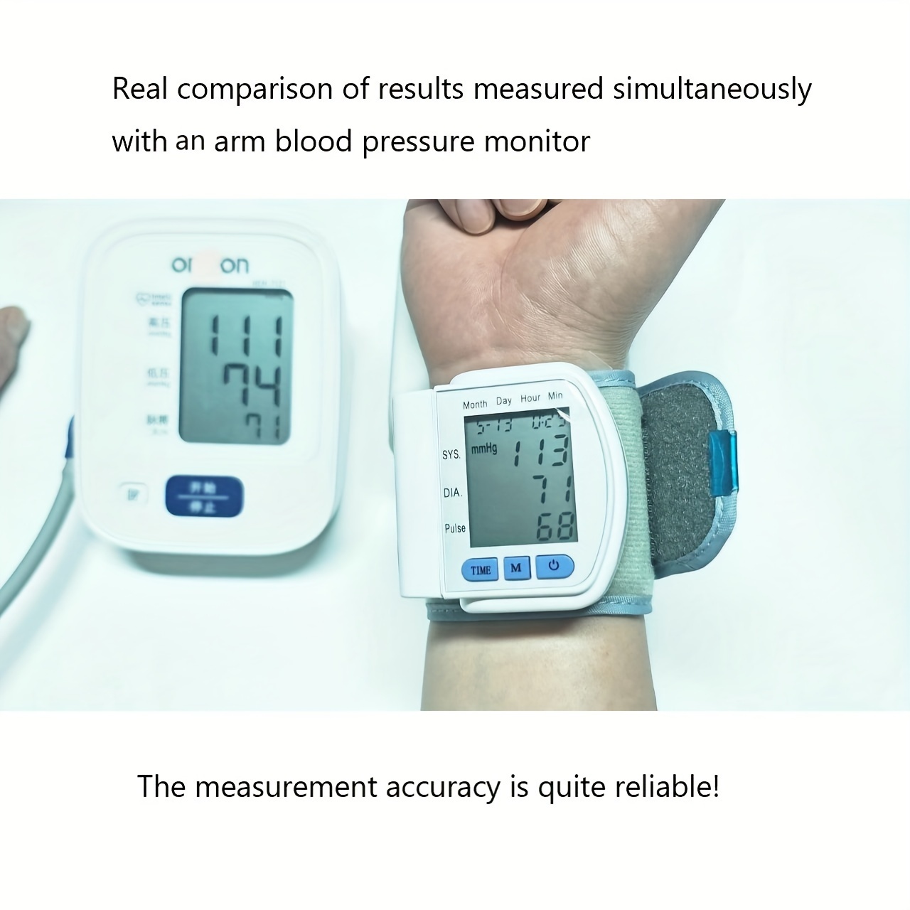   kun automatic digital   with large lcd display adjustable cuff and heart rate monitor battery powered wrist   for adults   use       quality reliable measurement   equipment   professionals Product details 5