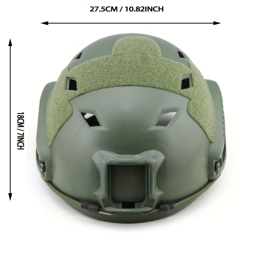   real cs outdoor   helmet thick edge hole abs material black for hunting fishing shooting airsoft cycling sports multiple sizes  