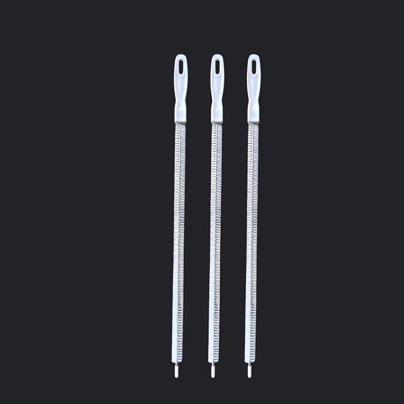 Temu – TEMU 3pcs Set Of Flexible Drain Pipe Cleaning Brushes, Downpipe Cleaning Brushes, Reusable, Manual Drain Pipe Cleaning Tools, Suitable For Bathroom