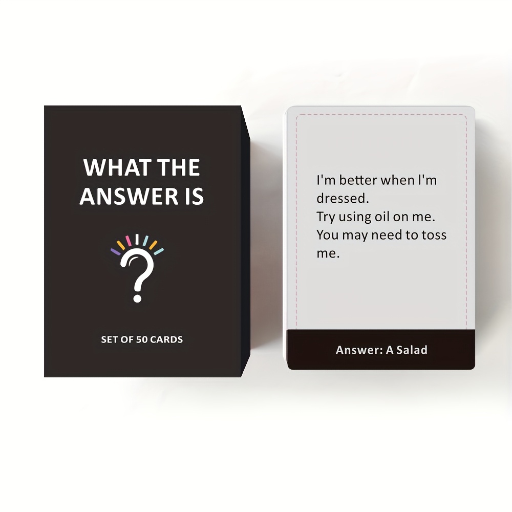 1 Box, SMILE TALK Fun Guessing Card Game, Desktop Game, Powerful Party Entertainment Interactive Tool, Halloween/Christmas/Thanksgiving Gift, Perfect for Game Nights | 50 Cards