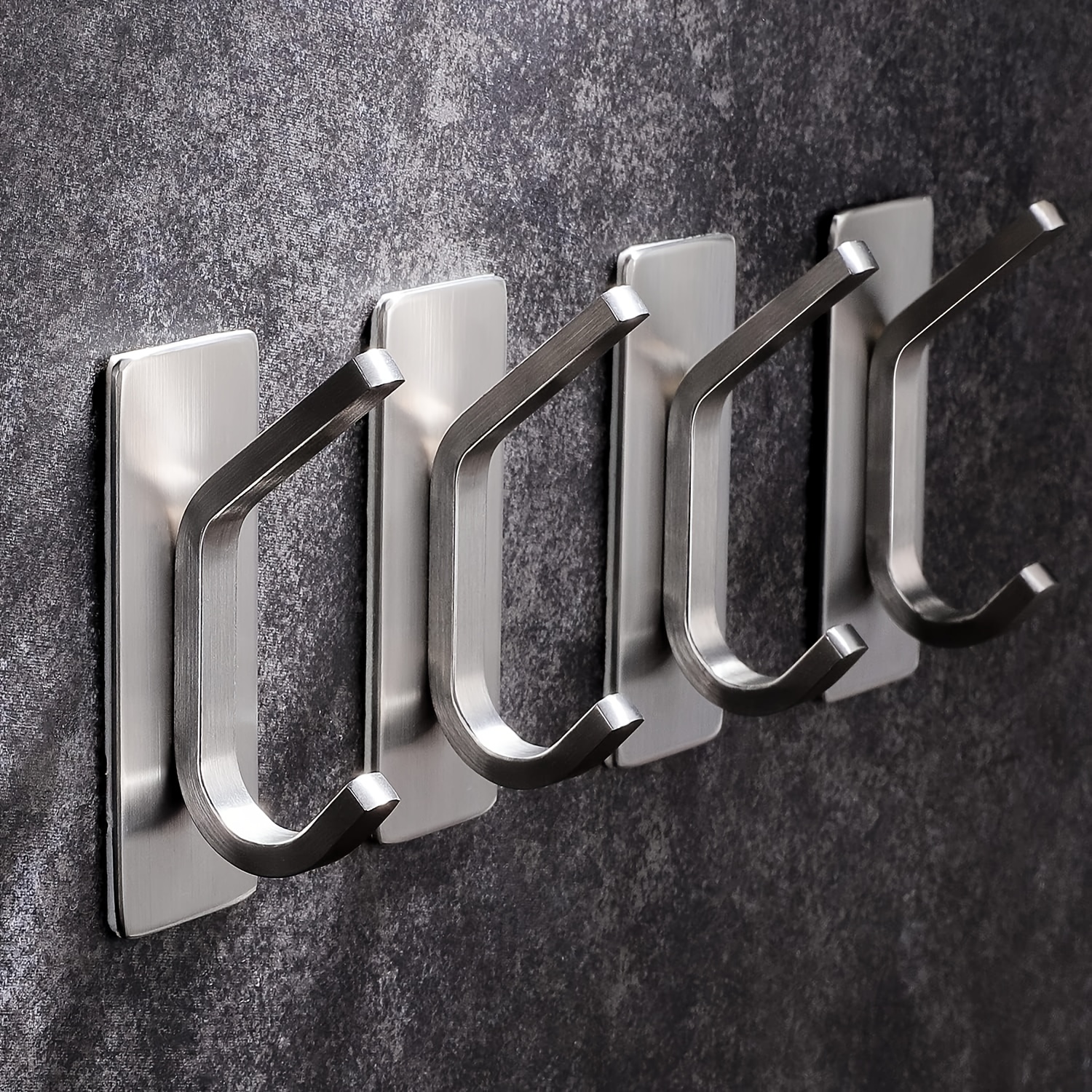 TEMU Bathroom Hook, Bath Towel Hook, Wall Adhesive Hook [no-drill Strong Backing Pad], Door Back Clothing Hook, Robe Hook, Clothes Hook, Bathroom