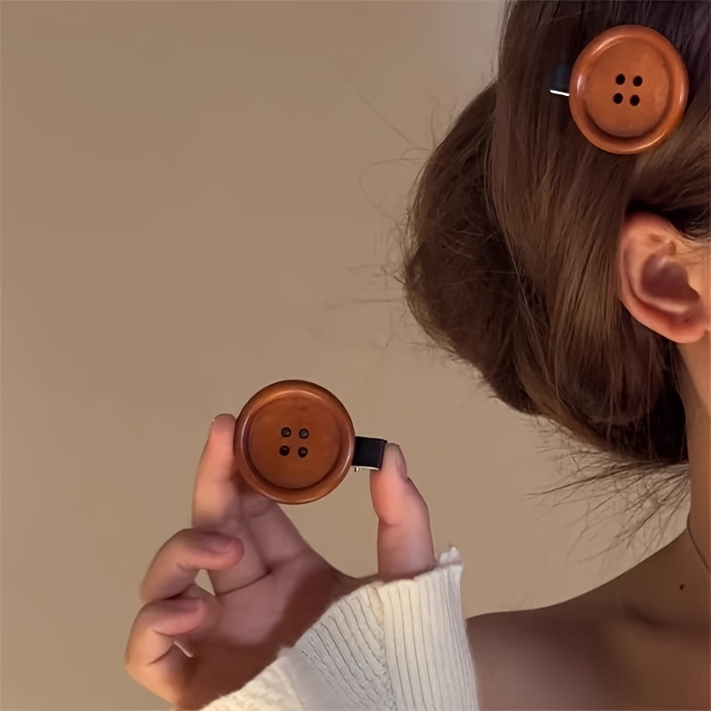 TEMU 2 pezzi/4 pezzi 2026 Nuovi Fermagli per Capelli a in Stile Clip a d'Anatra Marrone Accessorio per Capelli Donne Aggiunti