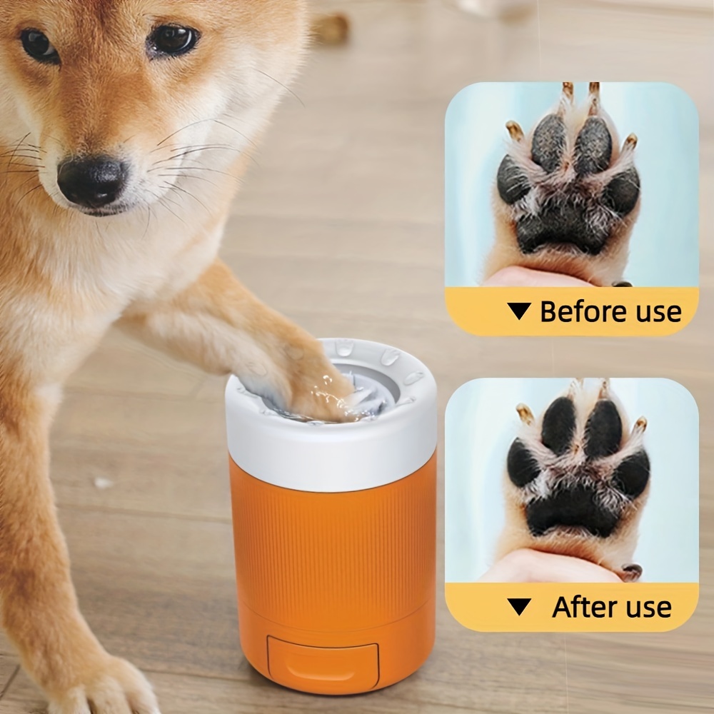 

Automatic Pet Paw Washer Cup, Acrylonitrile Butadiene Styrene Material, Suitable For Dogs, One-button Easy Operation, Uncharged Portable Dog Paw Cleaner And Grooming Tool