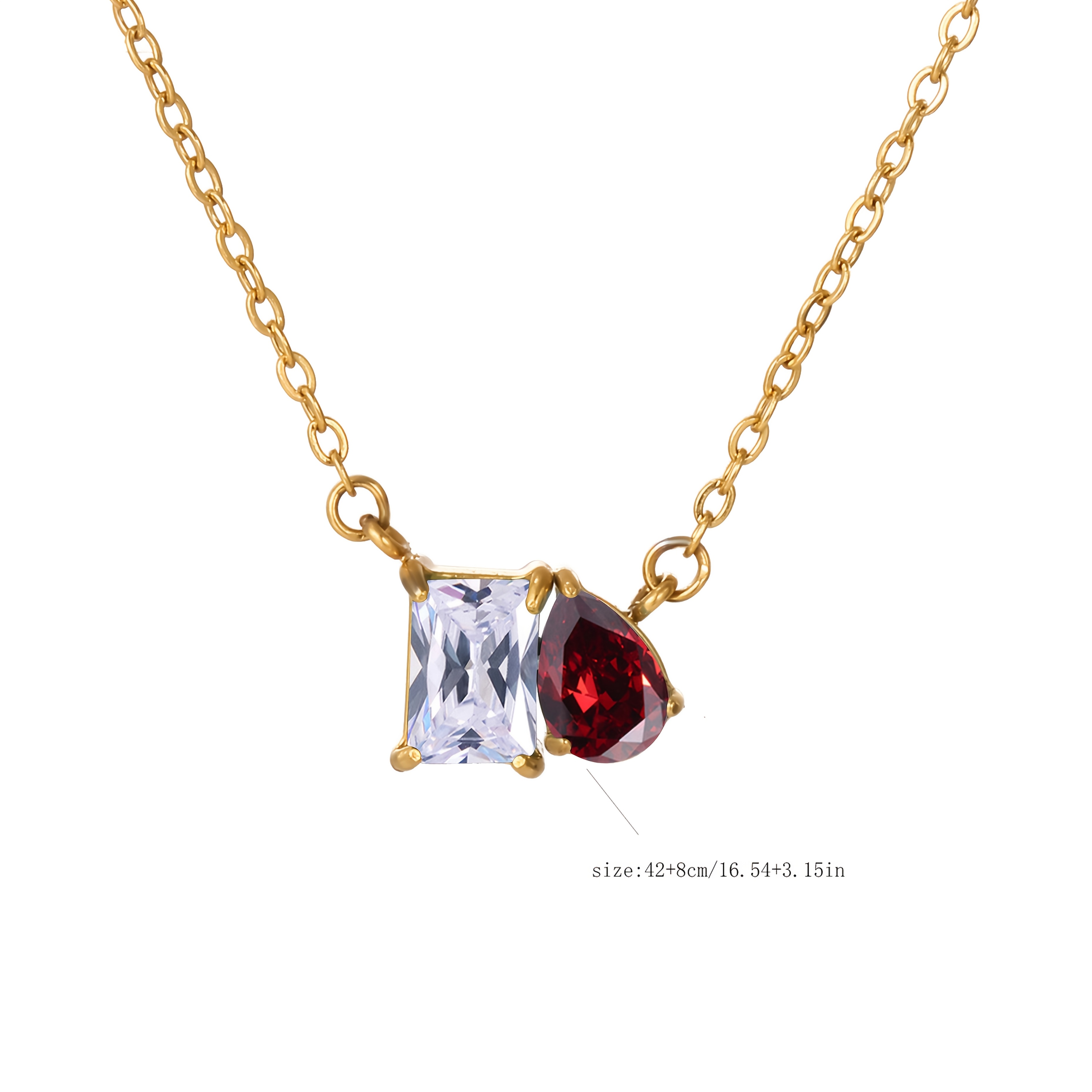 Vintage Two-Tone Gemstone Patchwork Choker Necklace