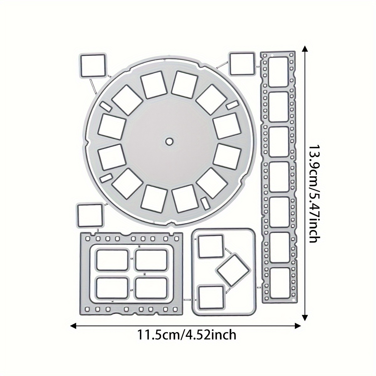 Image of 1pc Paper Crafting Tool, A Metal Cutting Die For Decorations For Greeting Cards And Albums, Ideal For Father's Day, Mother's Day, And Graduation Celebrations
