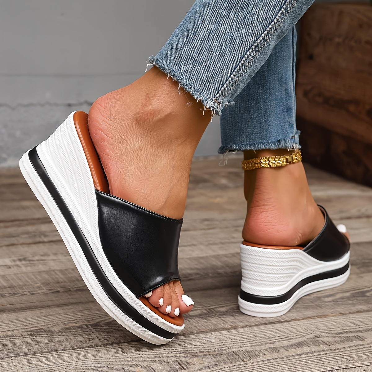 TEMU 2026 Women's Summer Solid Shoes, Comfortable And Stretchy Versatile Vacation Shoes For Women, Women Shoes