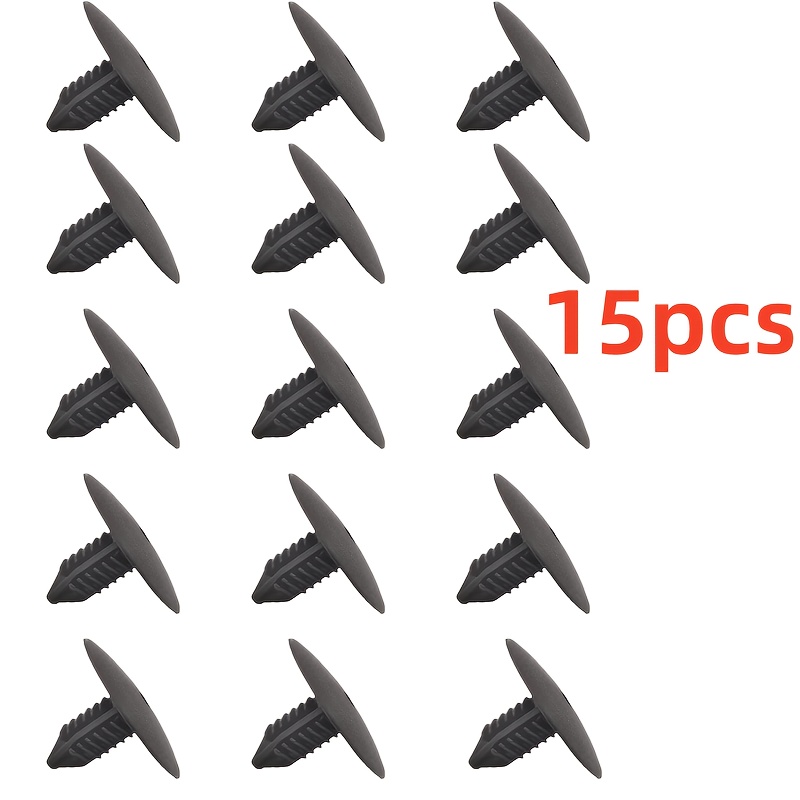 TEMU Lot de 15 clips de retenue universels en plastique pour garniture d' de voiture, attaches à rivet à pression en nylon d'arbre, clips de retenue