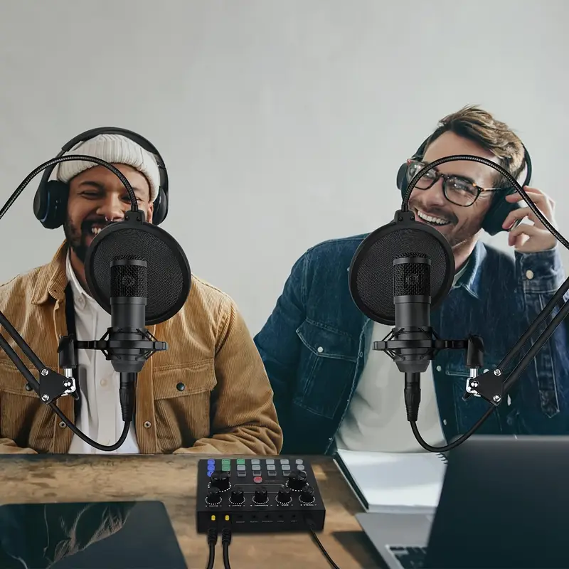 2-person Podcast Studio Bundle - High-definition Audio Interface With ...