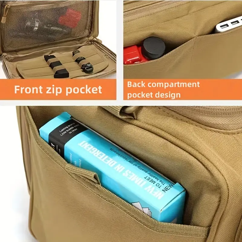 Zaino Tattico Per Pistola DSLEAF - Con 4 Portapistole E 16 Tasche Per Caricatori - Nylon Resistente - Sistema MOLLE - Foto 3