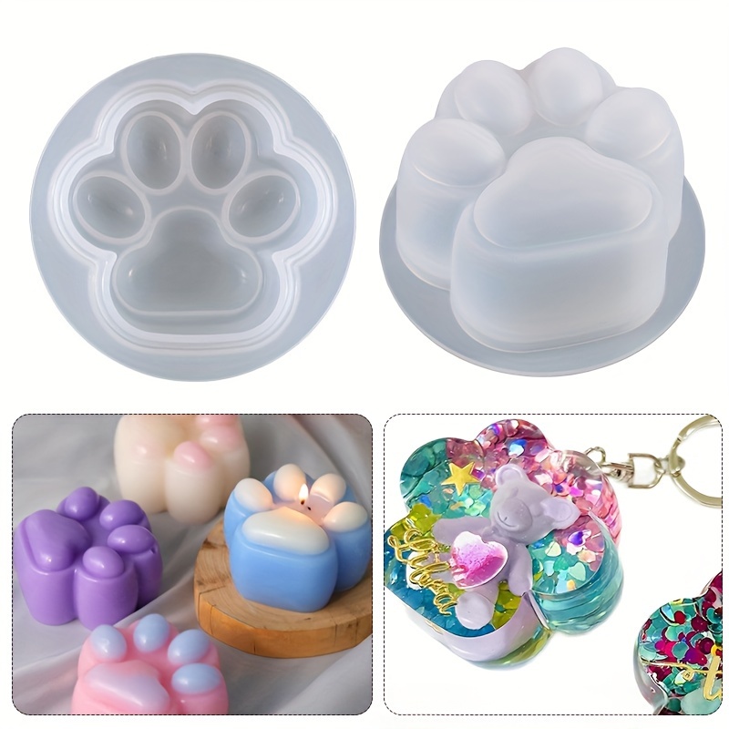 

Large Cat Paw Silicone Mold For Diy Candles, Resin Crafts & Keychains - Cartoon Claw Design For Home Decor And Jewelry Making