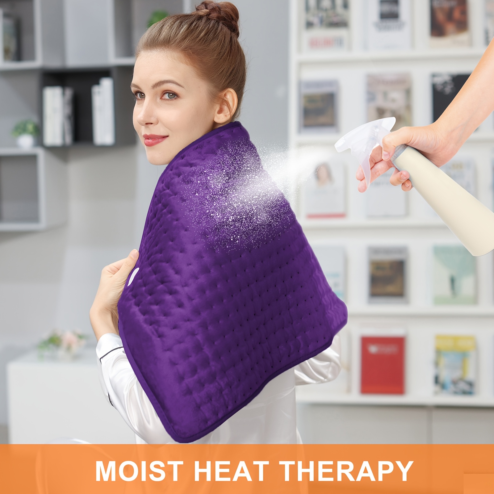 xxxl extra large heating pad size   20in 33in 17in 24in 12in 6 temperature levels and 4 time settings portable back neck shoulders and legs heating machine washable   gift for men women parents christmas gift Product details 2