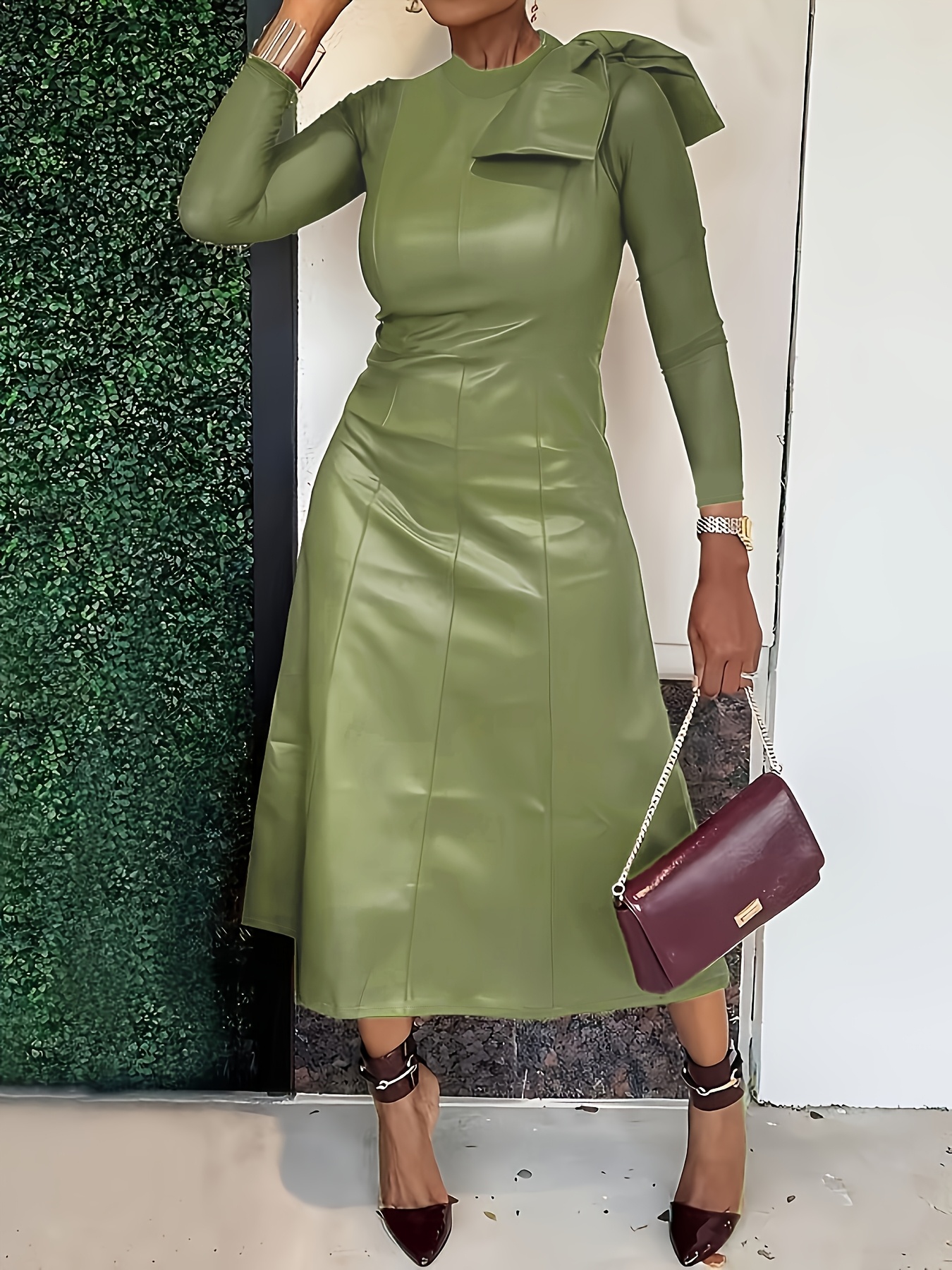 leather dresses women sold on Temu Philippines
