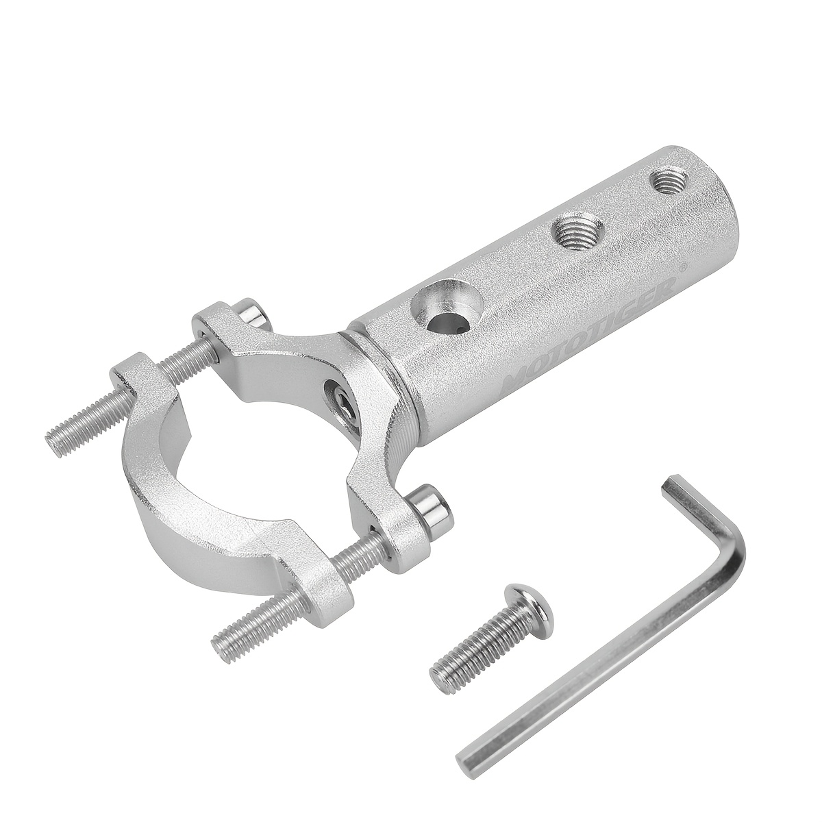 TEMU 1 Motorcycle Bracket Mtg-20999 In Silvery/black, Handlebar Accessory, Motorcycle Mirror Mount Bracket, Flexible Extension Support, Stable And
