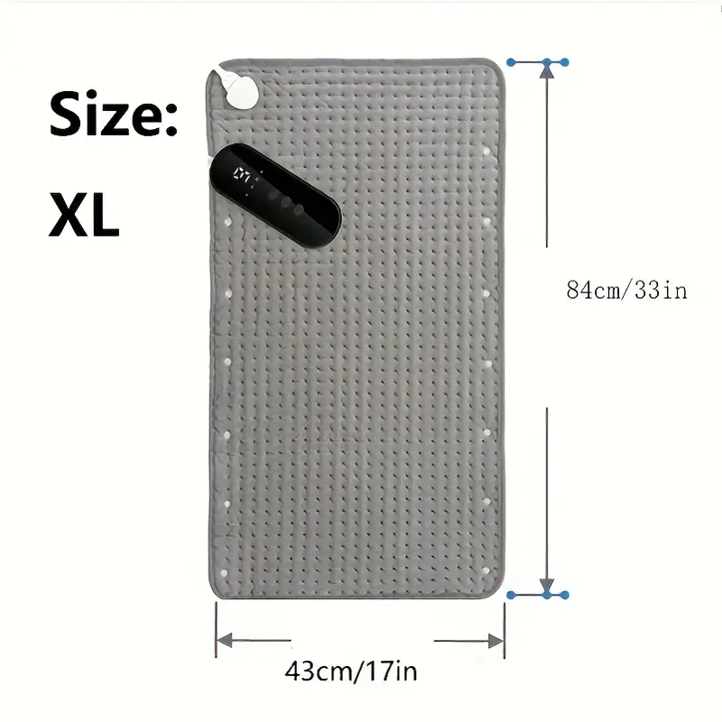 extra large 2 in 1 heating pad warmer 9 temperature settings 4h auto shut off washable fast heated electric heating pads for back feet shoulders polyester 110v 120v us plug Product details 6