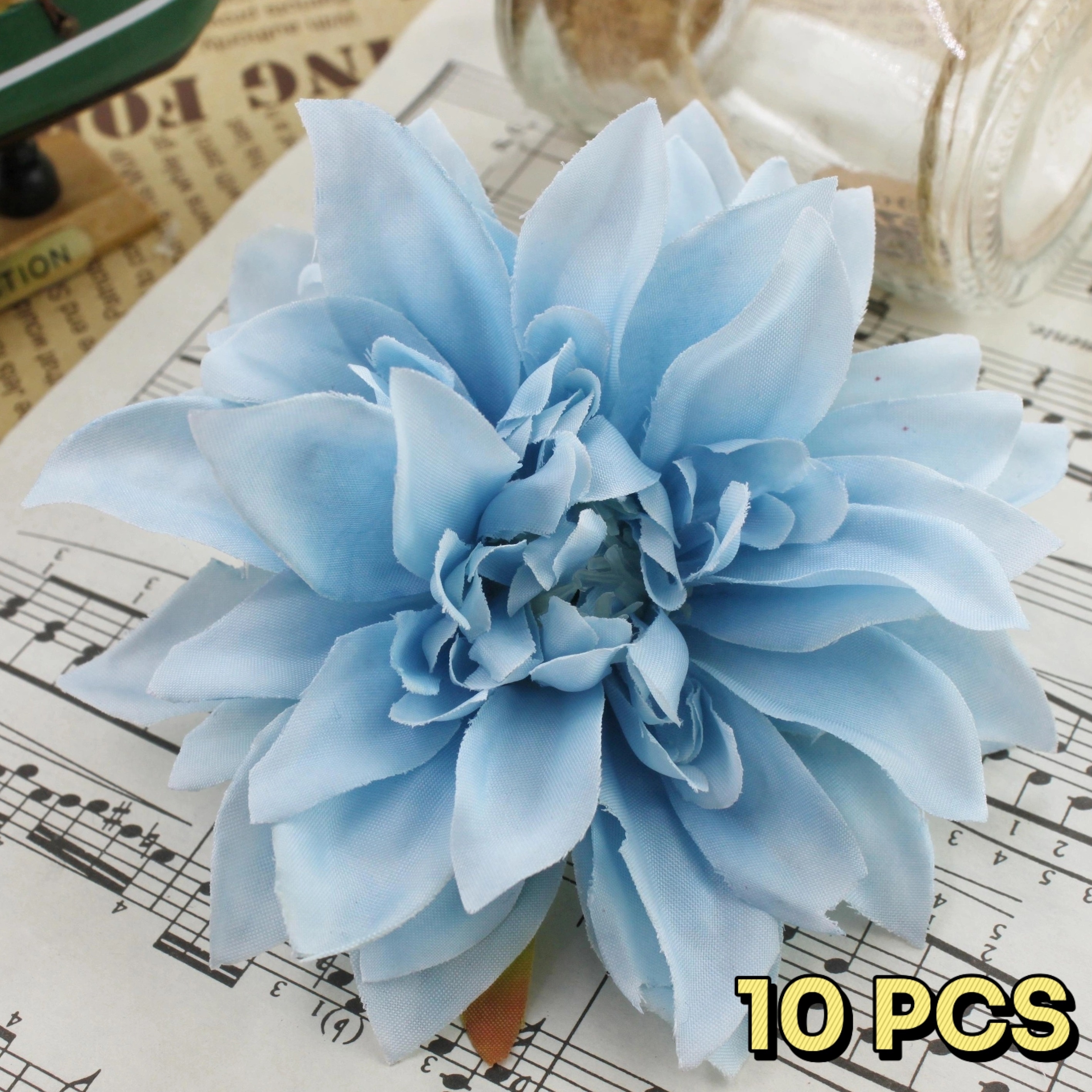 TEMU 10 Artificial Daisies Bracelet Materials For Gardening Decoration With Fabric Flowers