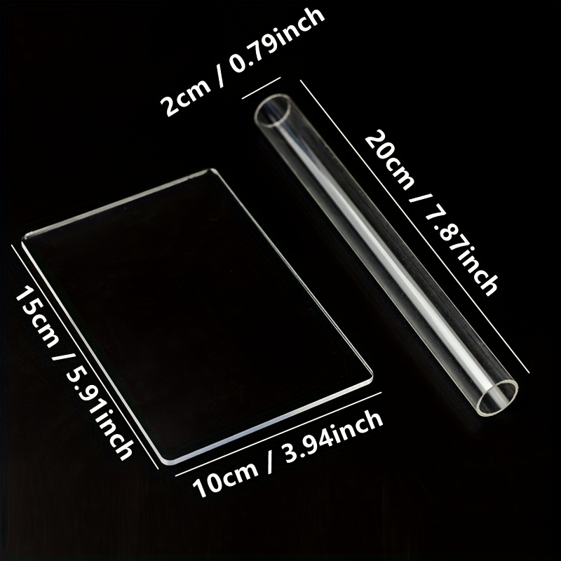 2 stk/sett Solid Kjevle Akryl Rulle DIY Modelleringsverktøy Tilbehør, Akryl Rull Akrylark for Polymer Rulle Pin Med…: retailer-supplied image