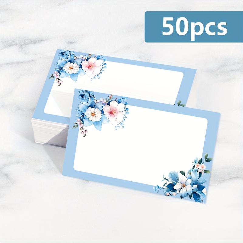 TEMU 25/50 , Floral, Greeting Cards, Thank You Cards, Notes, Messages And Greetings - Business, Birthday Cards, , Simple And Elegant, Wedding, Pocket
