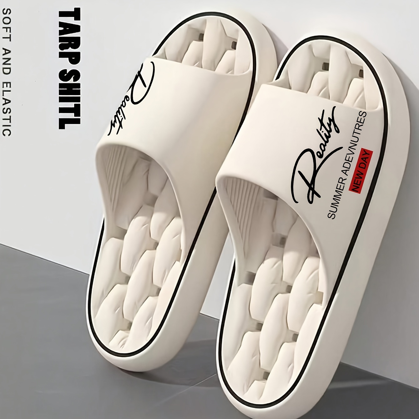 Unisex Soft-soled Thick-soled Slippers, Comfortable, Non-slip And Durable / Bathroom And Outdoor Sandals