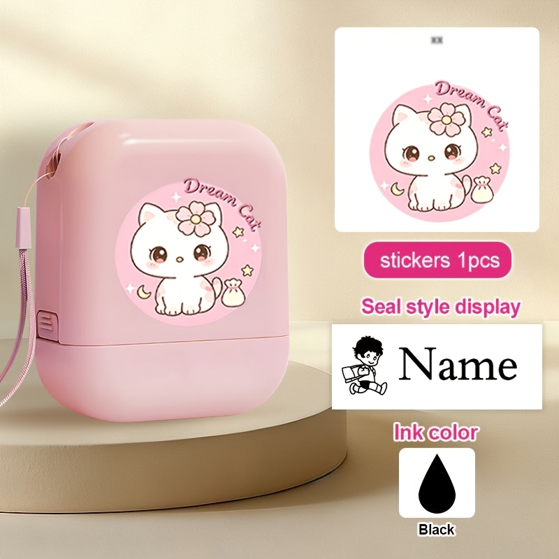 Diy Custom Self-inking Stamp , For Sorting And Labeling, Quick-dry Ink , For Back To School Supplies Clothing Pencil Cases And All Personal Items, Kids Toy