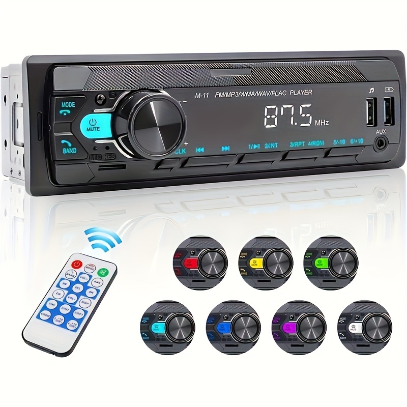 

1din Car In-dash Car Radio Digital Audio Music Stereo - Mp3 Player, Lcd, Hands-free Calling, Fm, Remote Control, Usb/tf/aux, Hi-fi, Voice Assistant