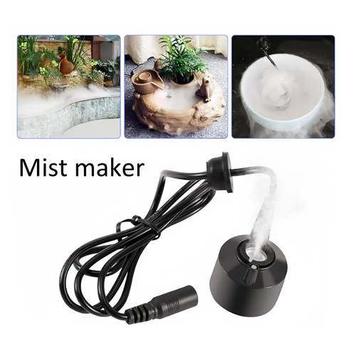 1pc 24V Amphibious Mist Maker Humidifier with Adjustable Nozzle & Powerful Fogging Technology - Compact Design for Fish Tanks, Reptile Terrariums, Home Air Moisturizing, Reptile Humidifier, Natural Fog Effect, Durable Construction