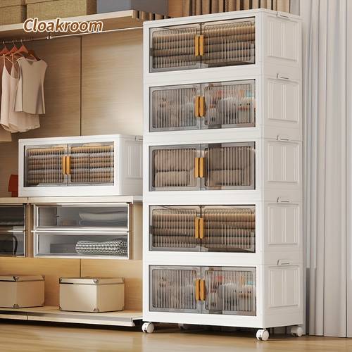 68cm front length 36 5cm side width 2 3 4 5 6 tier storage cabinet lidded storage room storage magnetic cabinet folding cabinet magnetic function assembly cabinet easy storage cabinet