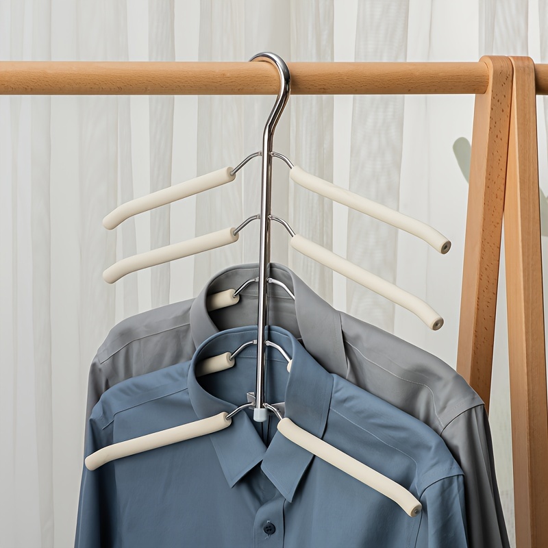 1  layer clothes hanger metal clothes drying rack   storage and organization for wardrobe closet bedroom details 3