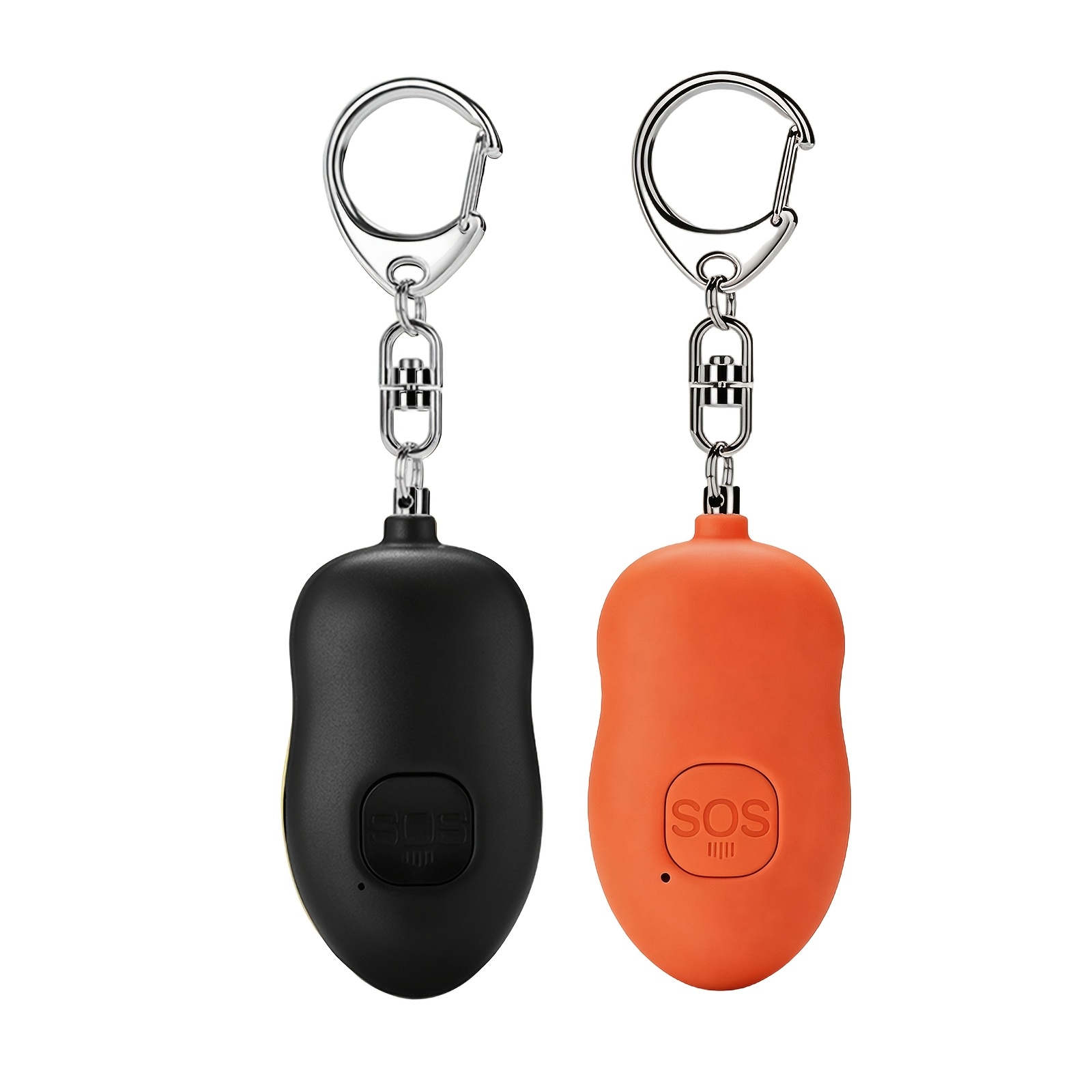 Image of 2 Packs Personal Alarm For Women Adults Seniors Rechargeable Siren Safety Keychain Extra Loud Strobe Light Cute Key Chain Protection Gift