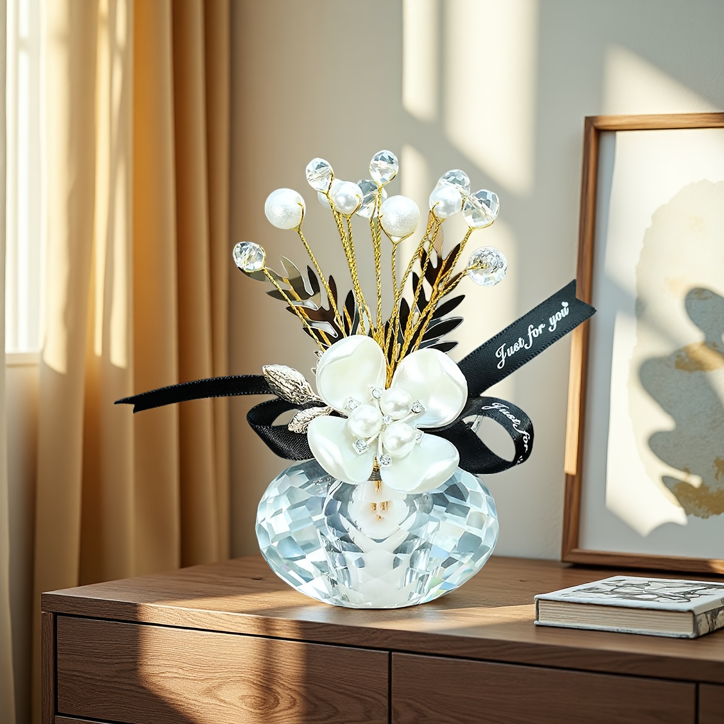 1pc Bohemian Style Crystal Glass Tree - Home Office Decoration - Universal Seasonal Decoration, Tree Desktop Decor, Gift