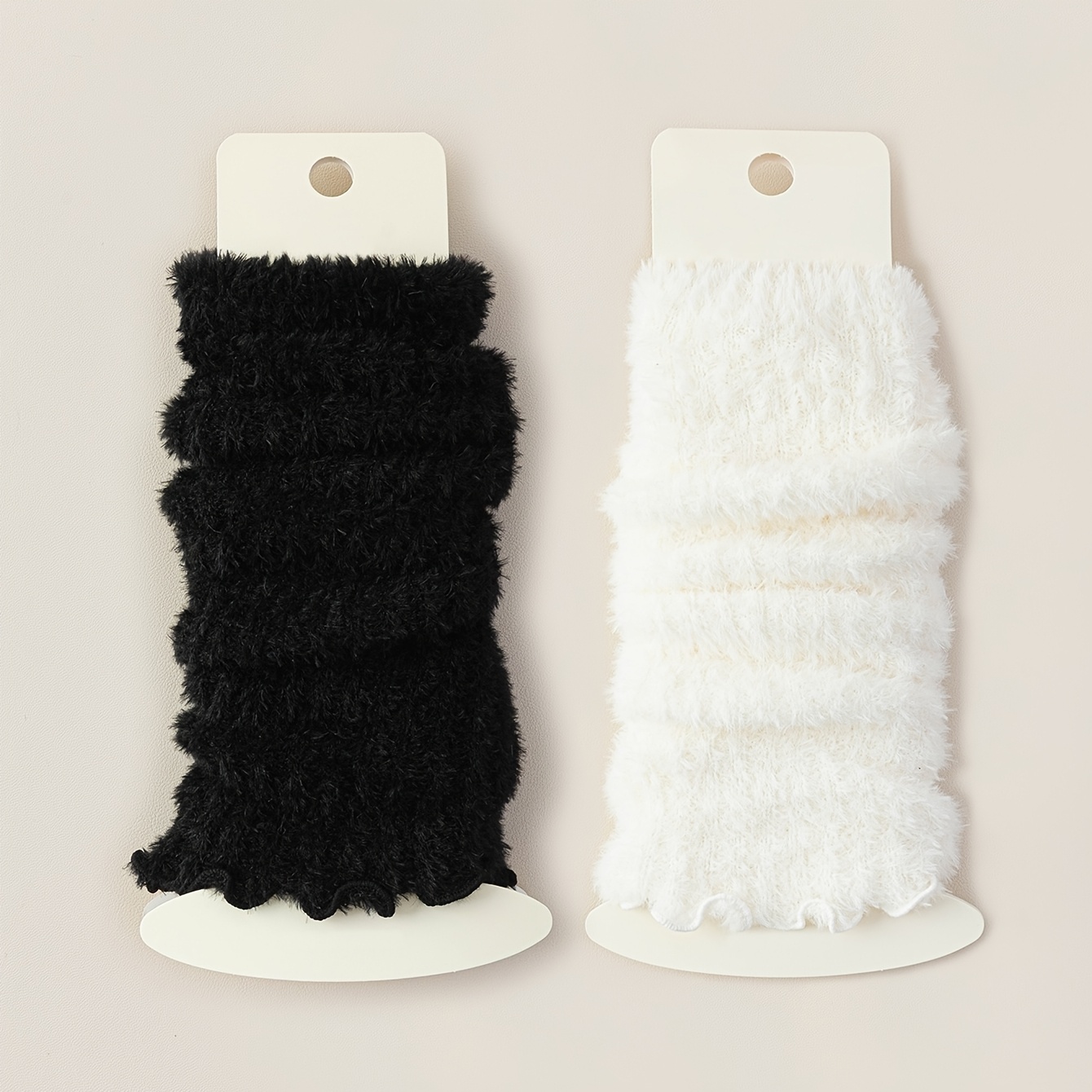 Of Women's Sock Leg Warmers, Fluffy, Warm, Fleece-lined And Thickened, Suitable For Autumn And Winter, Versatile For Spring, Fashionable And Easy, Stackable Long Socks, Calf Socks