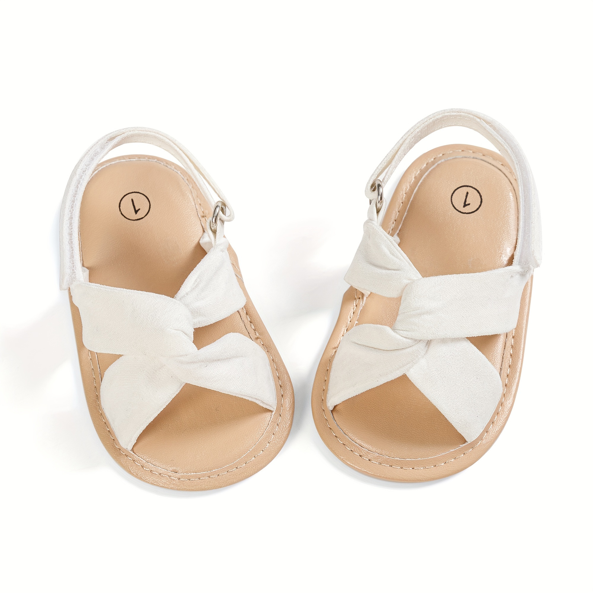 Casual Solid Color Open Toe Sandals For Baby Girls, Breathable Lightweight Walking Shoes For Spring And Summer