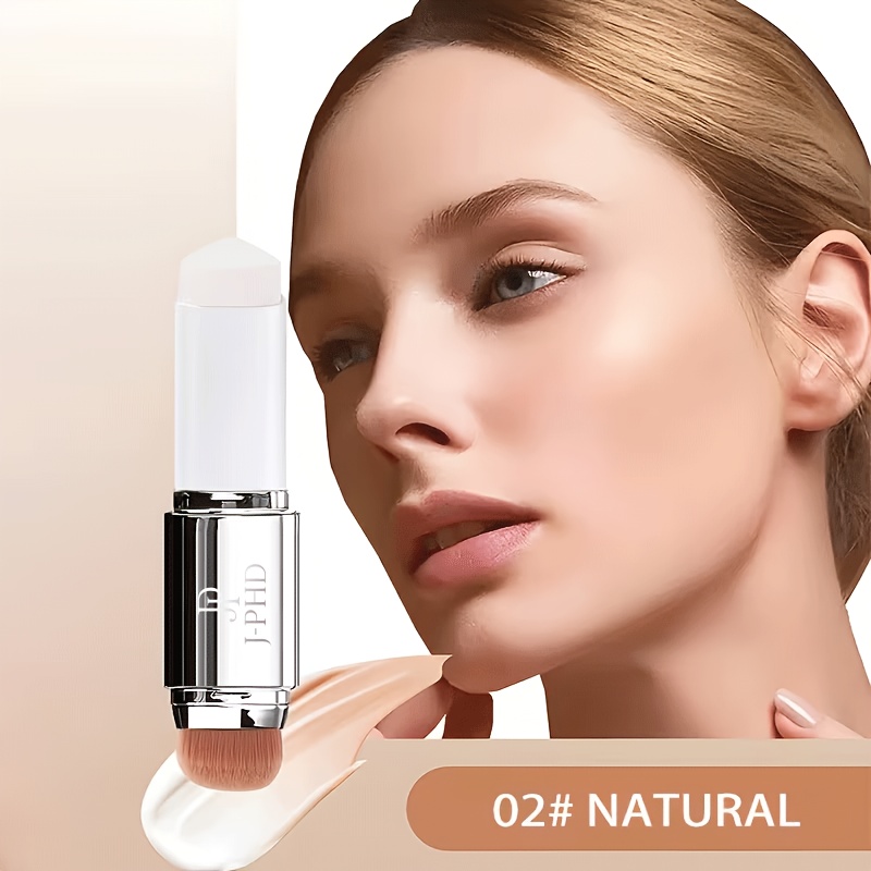 2-in-1 Color-changing Foundation Stick, Temperature-sensitive Concealer And Blemish-fading Foundation, Makeup Base, Includes Makeup Brush