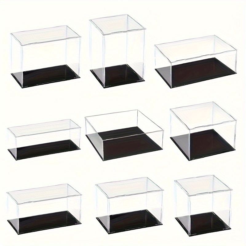 [Acrylic Display Case] Acrylic Display Case - Clear Dustproof Showcase - Multiple Sizes Available - Contemporary Style - No Power Needed - Toy Storage Box - Modern Display Case - Transparent Material - Toy Storage Box