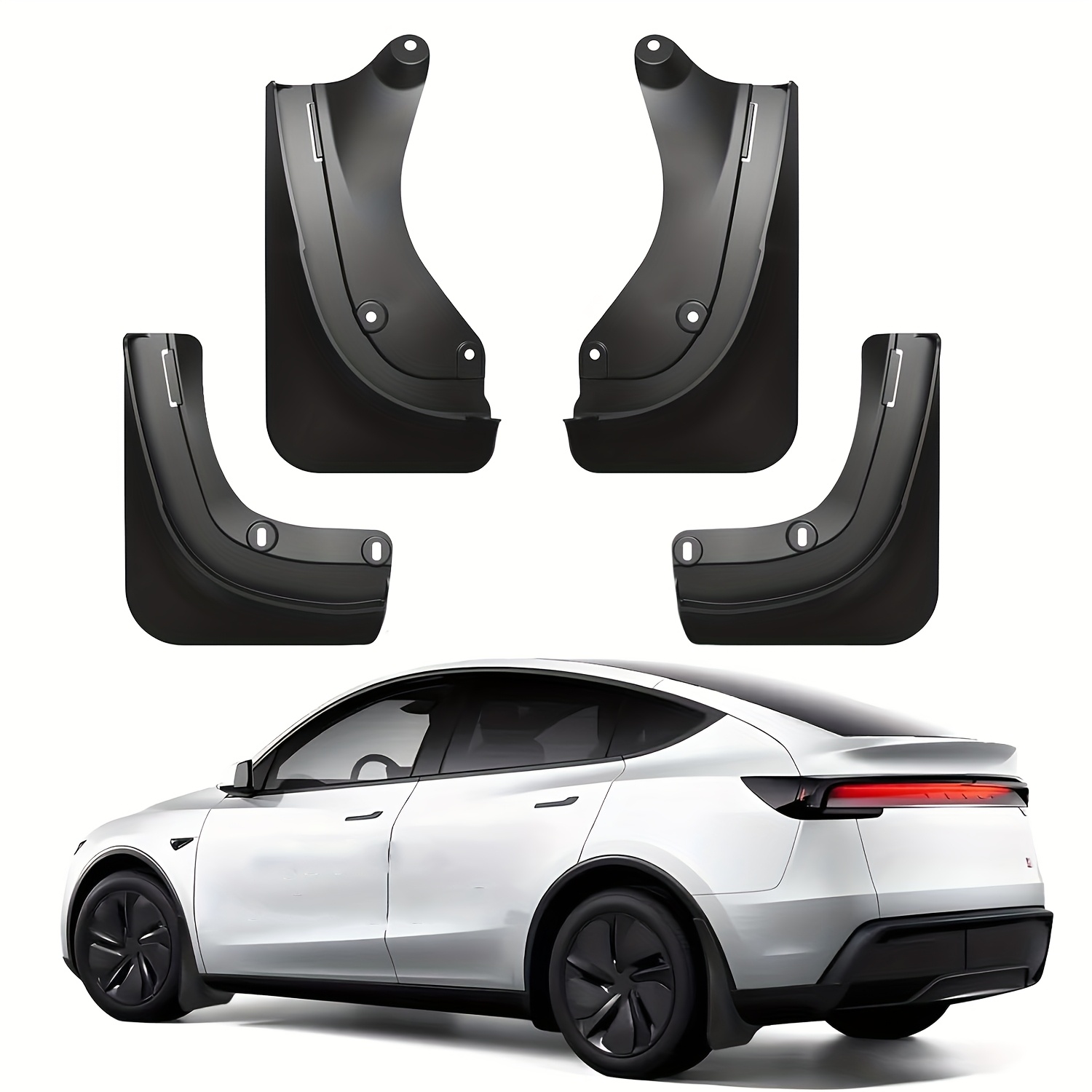 TEMU Mud Flaps Splash Guards For For 2025 2026 No Drilling Mud Guard Tire Protector Mudflaps For 2025 2026 Exterior Accessories Set Of 4 Vehicle